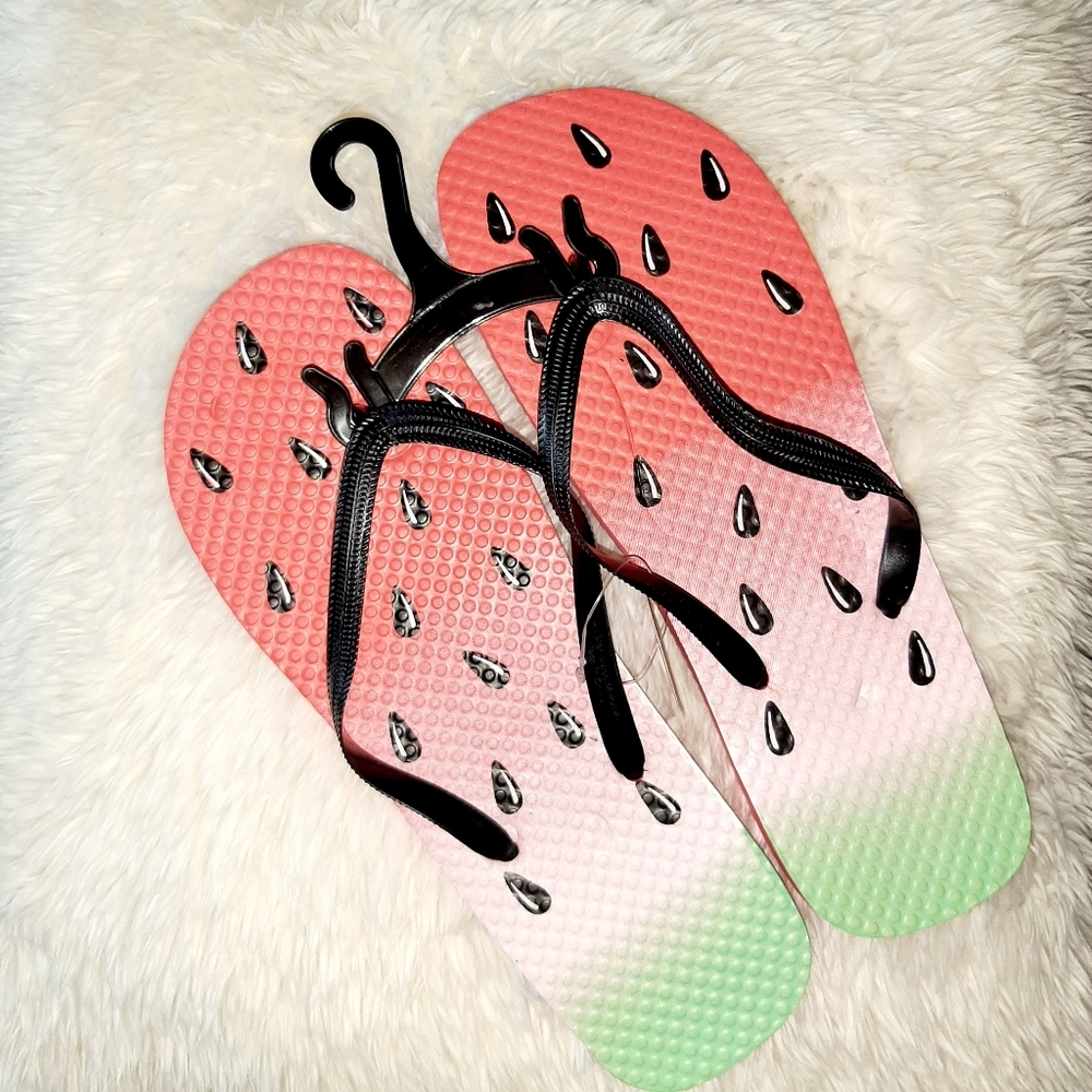 5 for $10 🥳Watermelon flip flop slippers